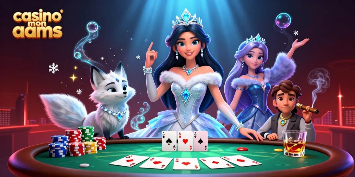 Vivi emozionanti giochi al casino non AAMS mentre sei circondato da ricche immagini di poker e personaggi dinamici.