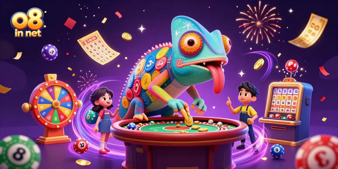 Engage with vibrant 3D illustration of exciting casino themes showcasing o8 in net