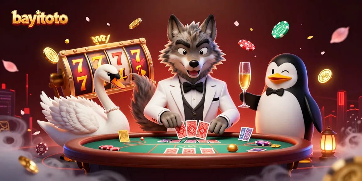 Experience exciting wins with bayitoto at our vibrant casino illustration featuring high-stakes gameplay.