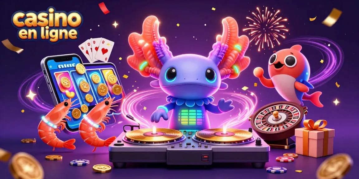 Vivez l'excitation du casino en ligne avec notre illustration d'animation dynamique remplie d'éléments de jeu captivants.