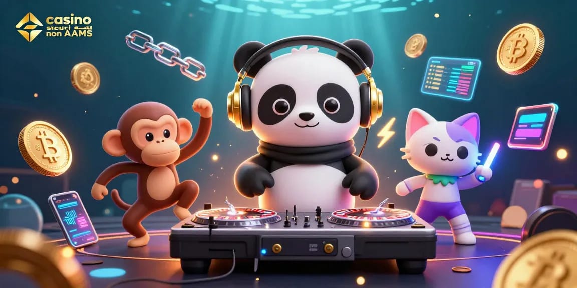 I migliori giochi nei casino sicuri non AAMS con un DJ panda e un'atmosfera vivace.