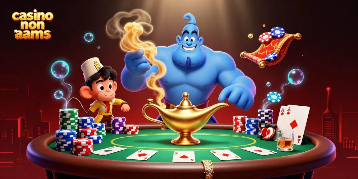 Competere in un gameplay emozionante nei casinò non AAMS con chips da poker e personaggi vibranti in azione.