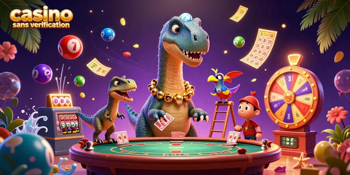 Les joueurs profitent d'une expérience de jeu unique dans un casino sans vérification avec une ambiance ludique.
