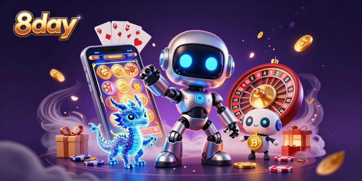 Engage with 8day's thrilling casino action featuring advanced gaming technology and vibrant characters.