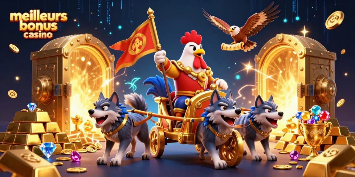 Vivez l'expérience des meilleurs bonus casino 2026 avec de l'or éclatant et des riches trésors.