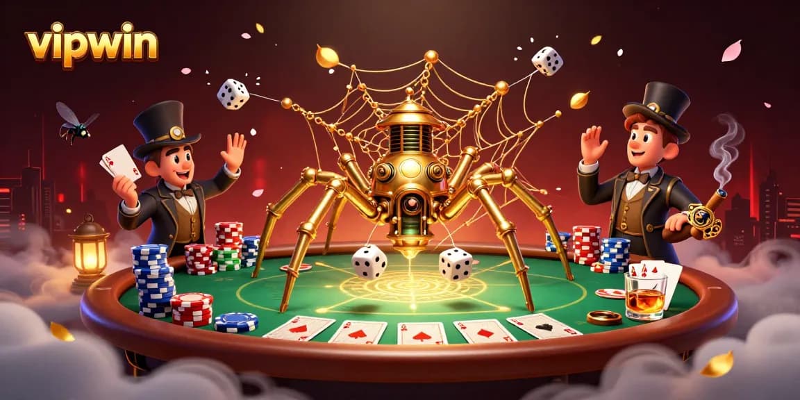 Play at vipwin and enjoy thrilling 3D casino adventures with steampunk elements and poker excitement.
