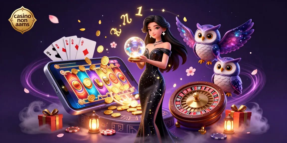 Scopri il brivido dei casinò non AAMS con la nostra straordinaria illustrazione 3D che mostra elementi di gioco vivaci e personaggi.