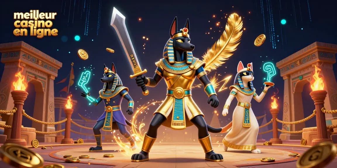 Experience the thrill of meilleur casino en ligne with Anubis and Bastet in action.