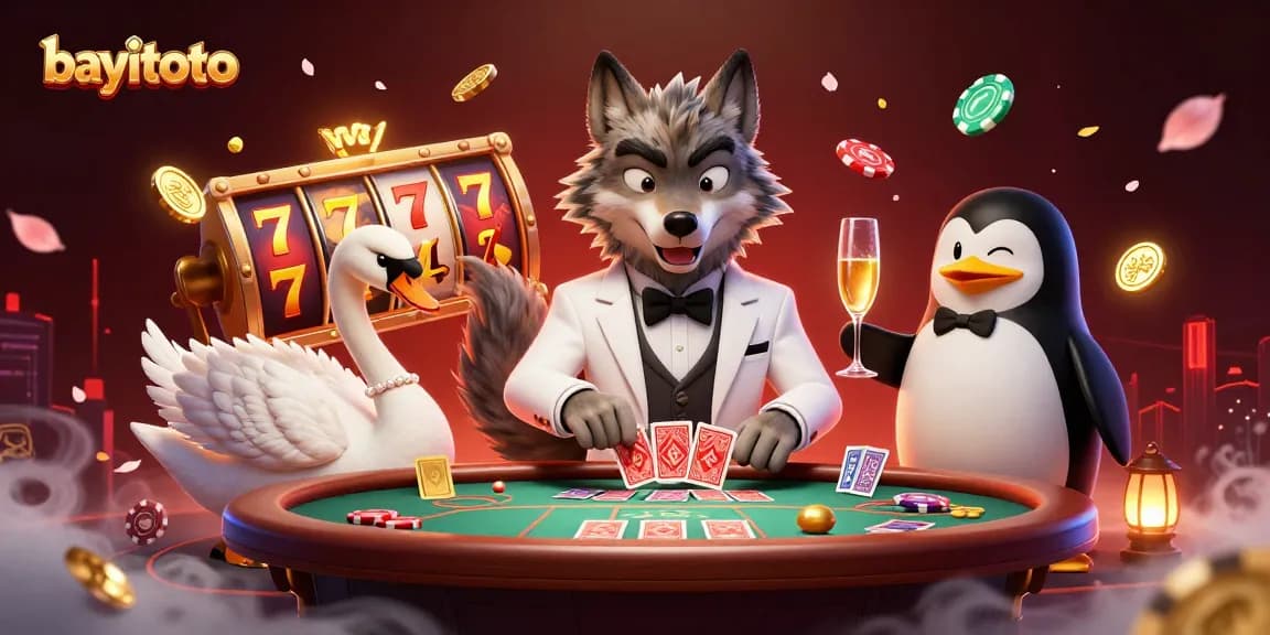 Experience exciting wins with bayitoto at our vibrant casino illustration featuring high-stakes gameplay.