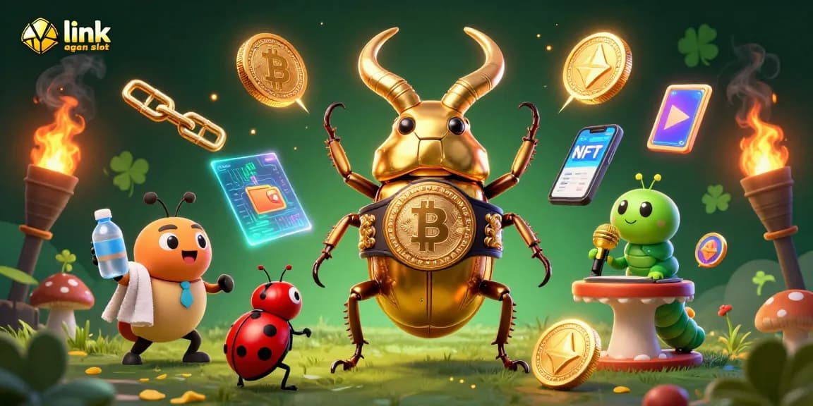 Engage with the dynamic action of link agen slot in a thrilling 3D cartoon casino scene.