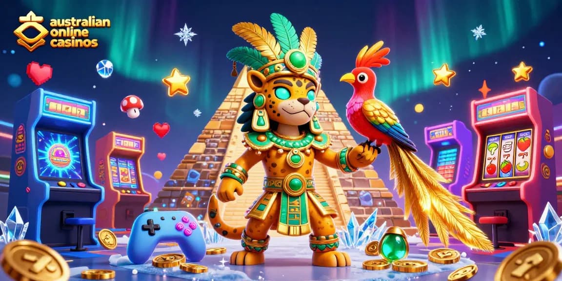 Engage with vibrant gameplay at australian online casinos featuring slots, jackpots, and animated characters.