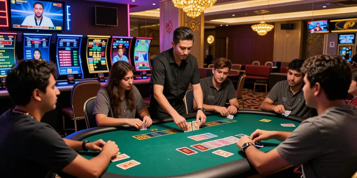 Exciting Andar Bahar live casino game with players and vibrant cards action
