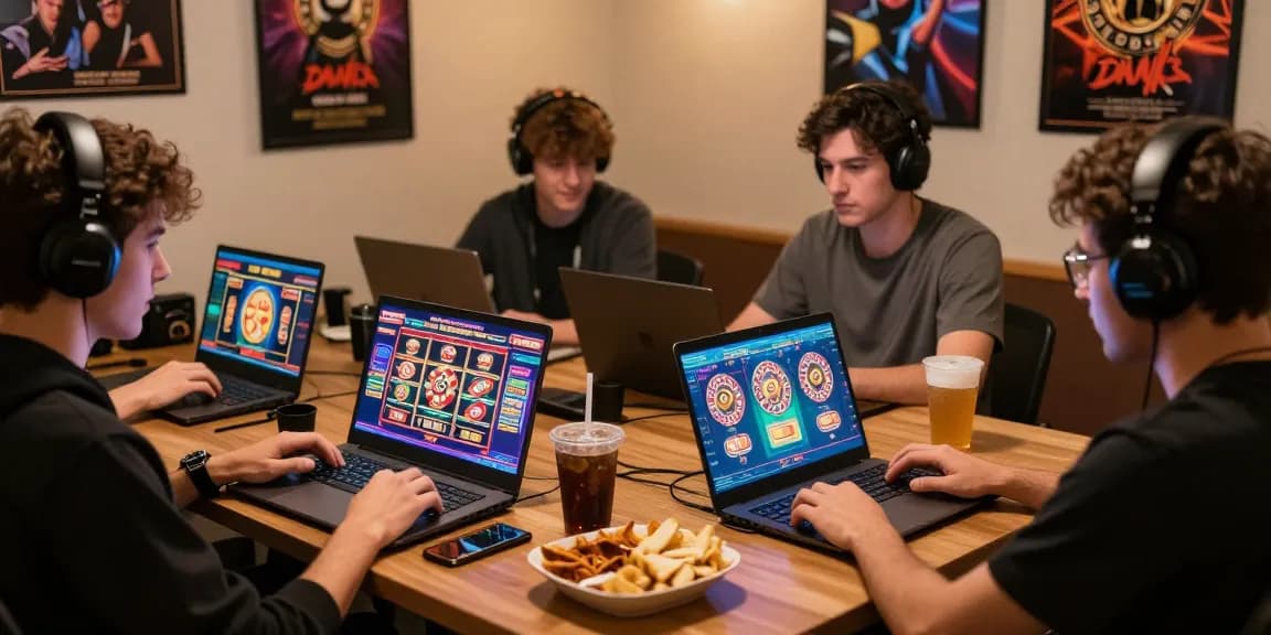 Pengguna rajareceh bermain game judi online dengan semangat di ruang santai modern.