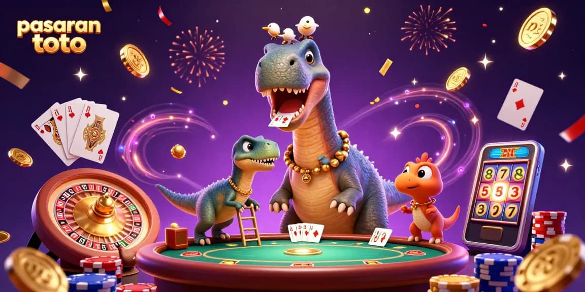 Experience winning at pasaran toto with the thrilling charm of 3D cartoon characters in a vibrant casino.