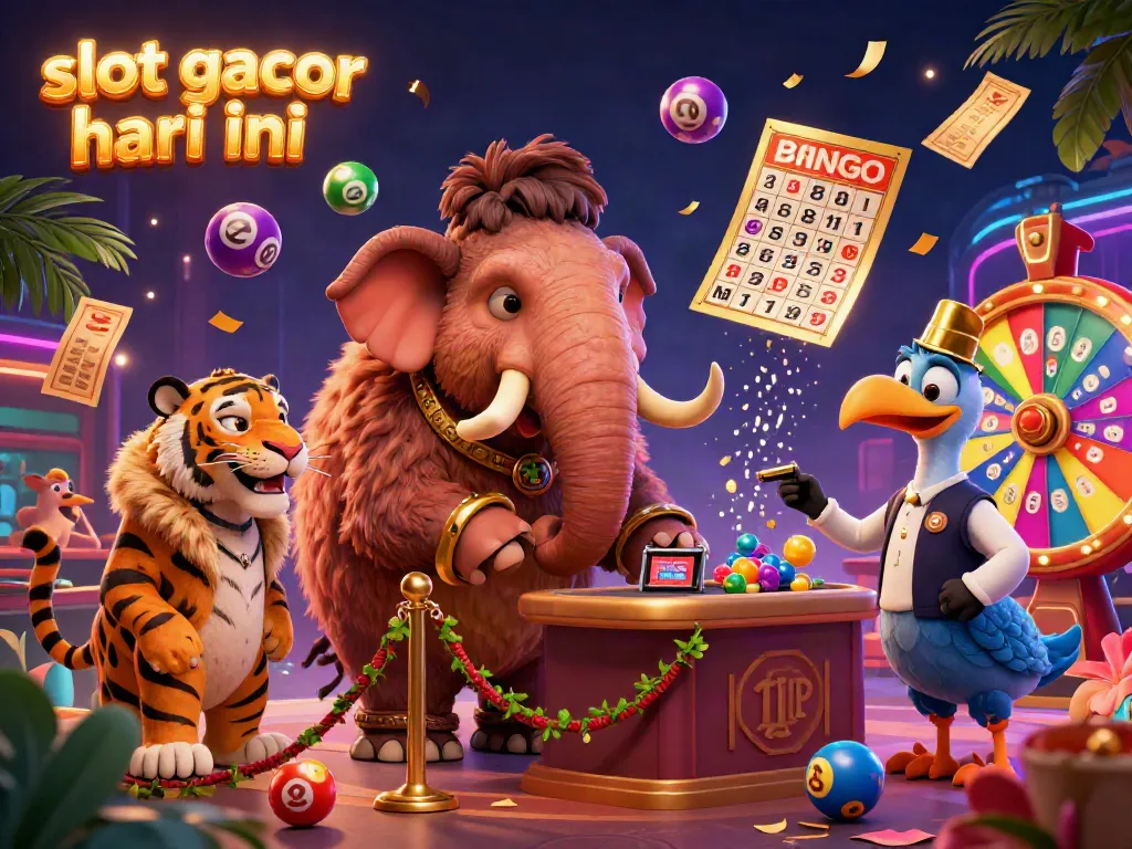 Slot gacor hari ini suasana kasino dengan karakter unik dan elemen permainan menarik.
