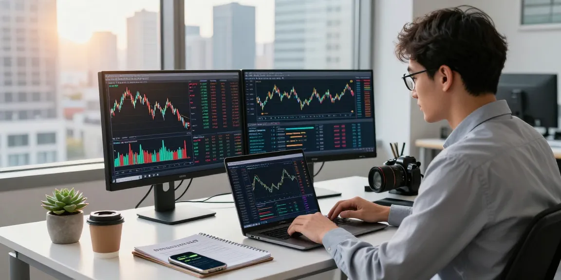 Engaged professional analyzing crypto trends in vibrant office space as part of their strategy at https://crypto-reviews.ru/okx-v-kazahstane/.