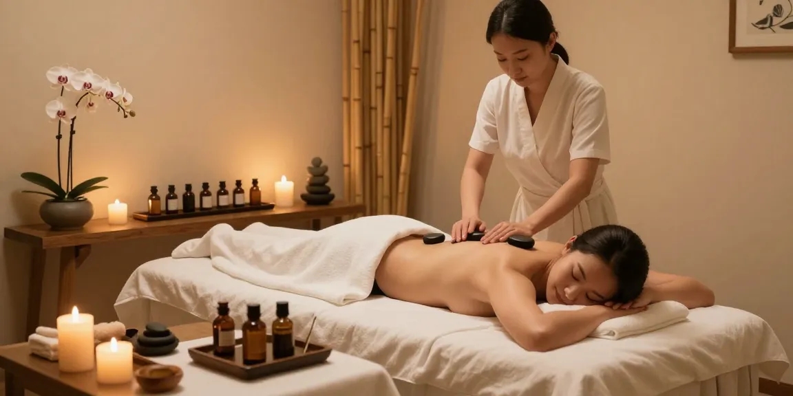 Relaxation at RR88 spa with hot stone massage therapy experience.