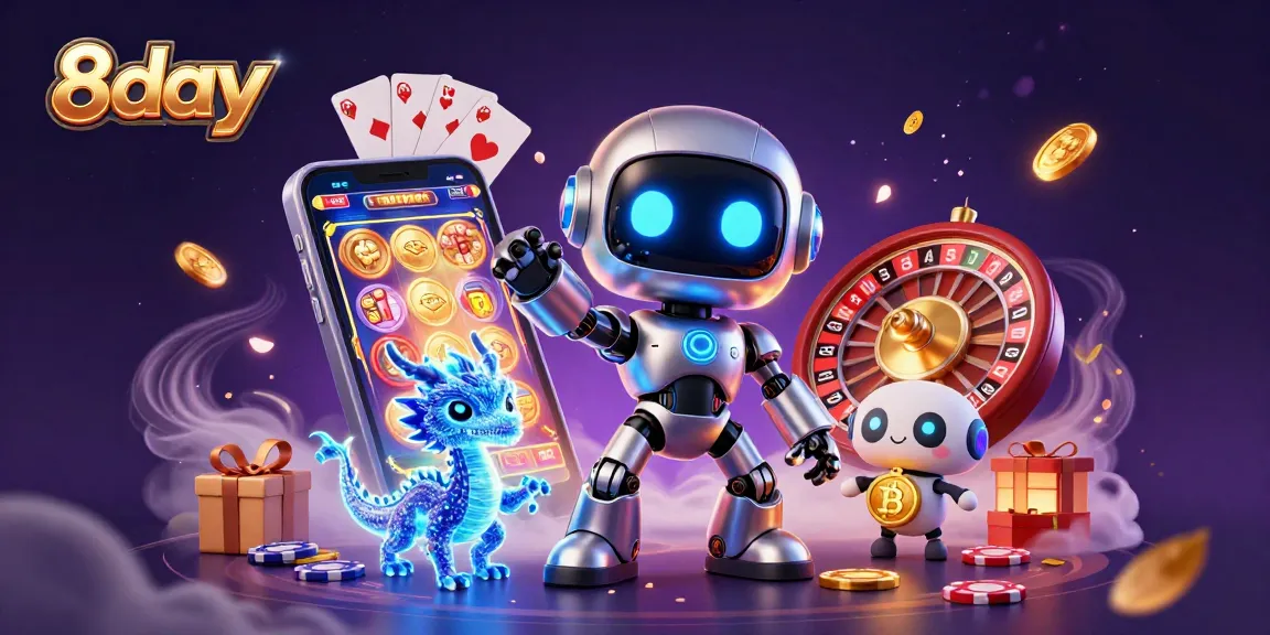 Engage with 8day's thrilling casino action featuring advanced gaming technology and vibrant characters.