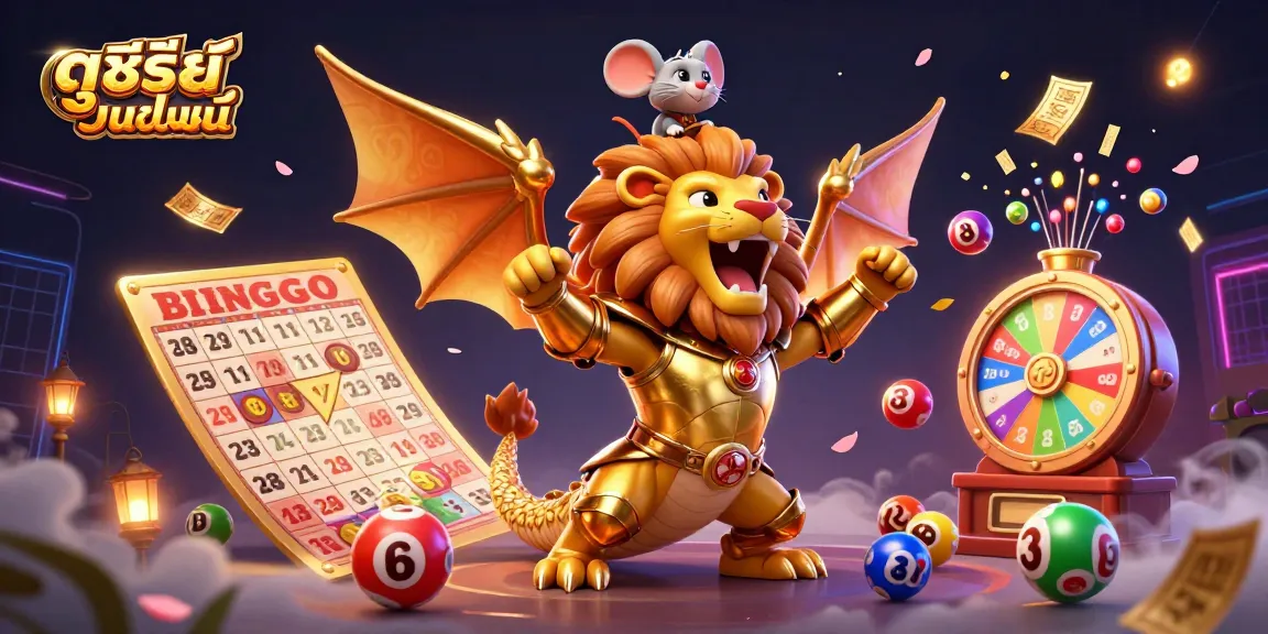 Experience seamless ดูซีรี่ย์ออนไลน์ with vibrant 3D cartoon characters and dynamic lottery elements.