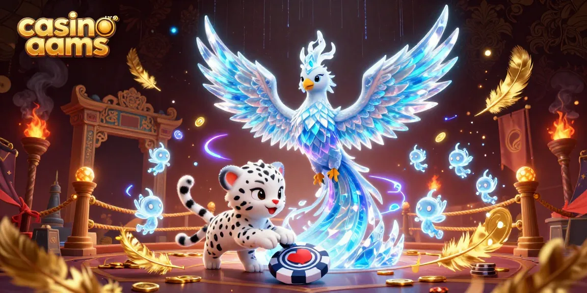 Vivi l'emozione dei casino non AAMS con una scena 3D vivida che presenta una fenice e elementi coinvolgenti.