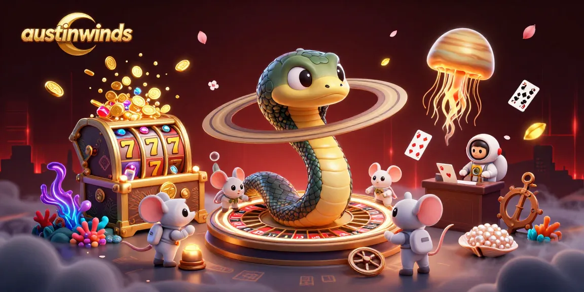 Spin the reels with austinwinds as mice place bets on a cosmic roulette scene.