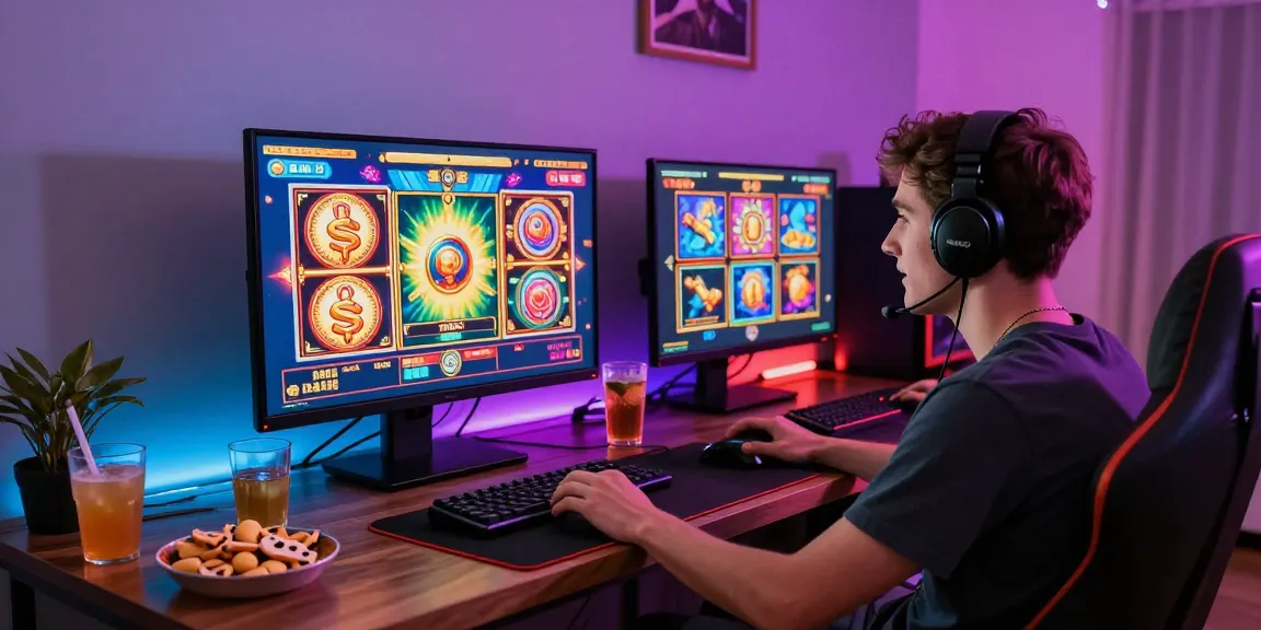 Engaging scene of a user logging into situs888 for online slots gaming excitement.