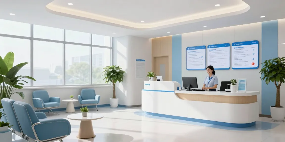 David Hoffmeister reviews in a modern healthcare setting emphasizing compassionate patient care.