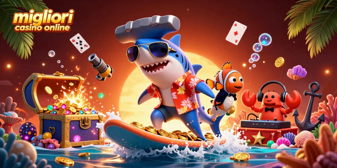Scopri i migliori casino online attraverso un'avventura vibrante e colorata di 3D con personaggi unici.