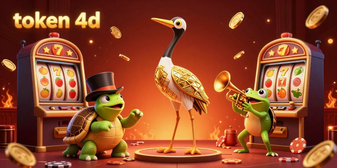 Memenangkan permainan slot di token 4d dengan karakter kartun dan simbol yang berkilau.