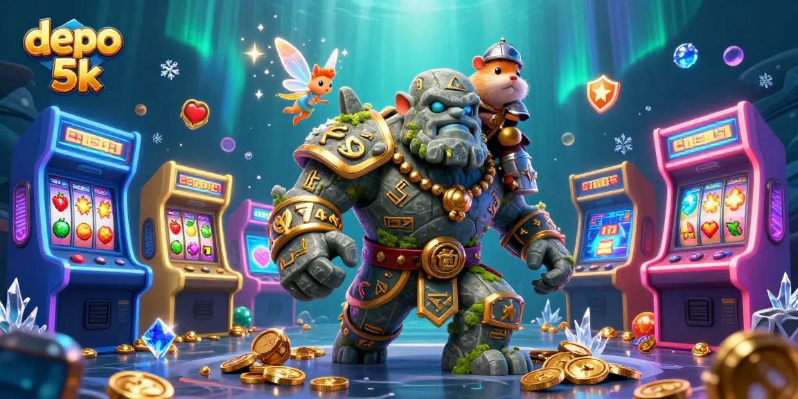 Experience the thrill of depo 5k gaming with vibrant characters and dynamic casino elements.