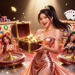 Experience thrilling gaming at viral88 with vibrant slot reels and stunning treasures.