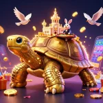 Experience the thrill of meilleur casino en ligne with a vibrant 3D illustration featuring engaging game elements.