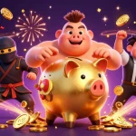 Sloturi atrăgătoare și câștiguri mari la casino online cu un sumo de bancă aurie.