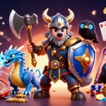 Profitez d'une aventure incroyable au casino en ligne avec un guerrier viking, un dragon et des trésors étincelants.