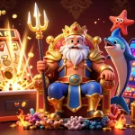 Experience thrilling gameplay with funinexchange's vibrant 3D casino illustration, showcasing dynamic gaming elements.