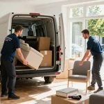 Efficient Wohnungsentrümpelung Berlin team loading furniture for quick removal.