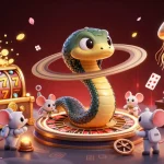 Spin the reels with austinwinds as mice place bets on a cosmic roulette scene.