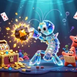 Experience big wins at 33WIN with a vibrant 3D scene featuring exhilarating casino gaming elements.