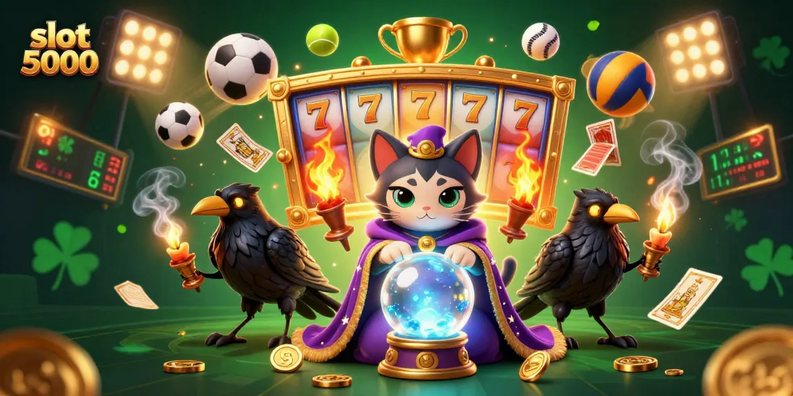 Slot 5000 membawa keberuntungan dalam ilustrasi mengasyikkan di kasino.