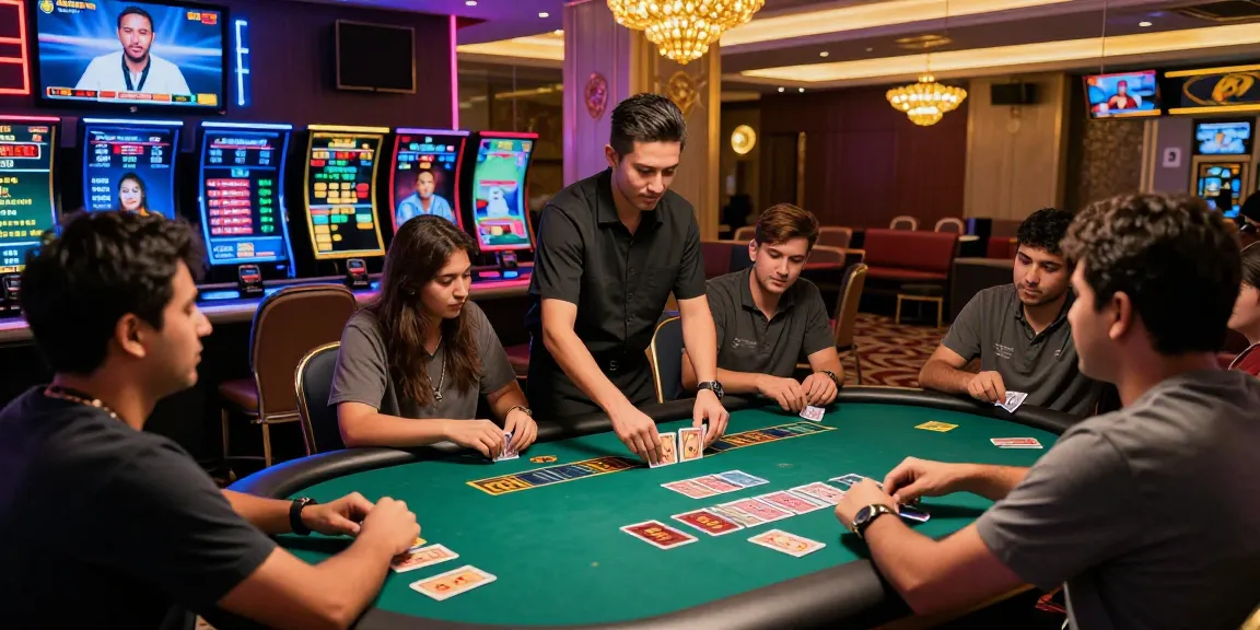 Exciting Andar Bahar live casino game with players and vibrant cards action