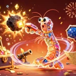 The iwin club showcases exciting gameplay with a galactic samurai mantis shrimp, bursting gems in a casino adventure.