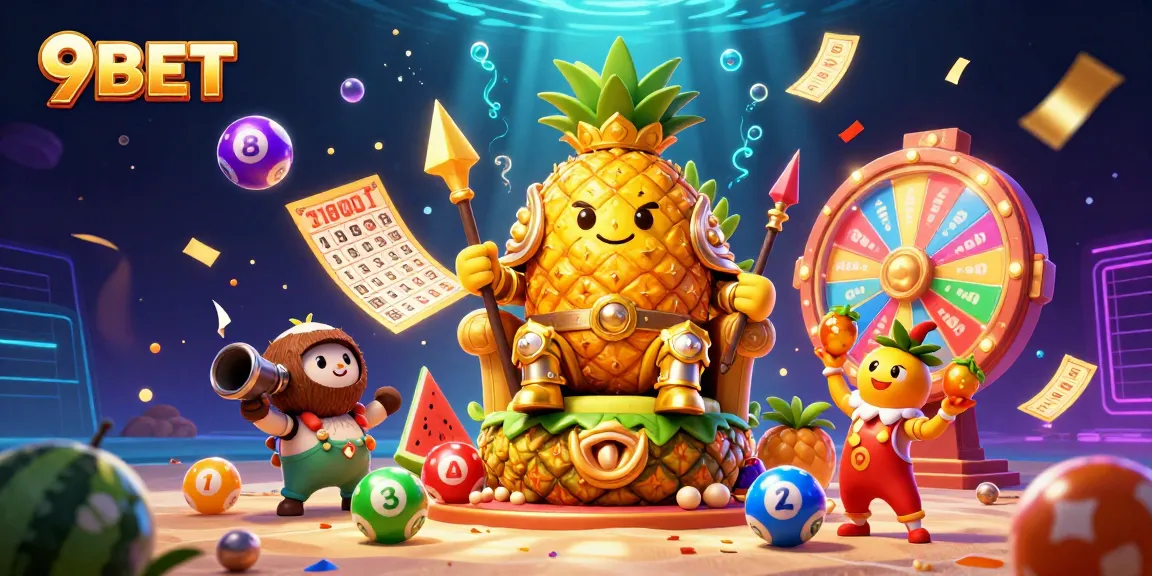 Experience thrilling gameplay at 9BET with vibrant characters and exciting lottery action.