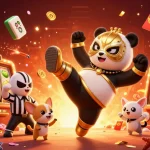 Experience clip sex excitement with a professional wrestler panda amidst vibrant casino elements.
