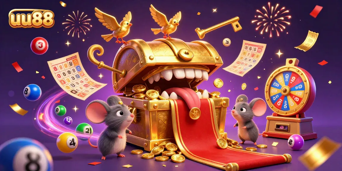 Spin and win at uu88 with vibrant lottery elements, engaging characters, and festive energy!