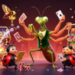 Experience thrilling slot excitement at qs88, with vibrant 3D cartoon characters in a lively casino scene.