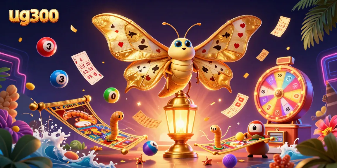 Memenangkan jackpot tanpa henti di ug300 dengan bola lotere berwarna-warni dan elemen kasino yang memikat.