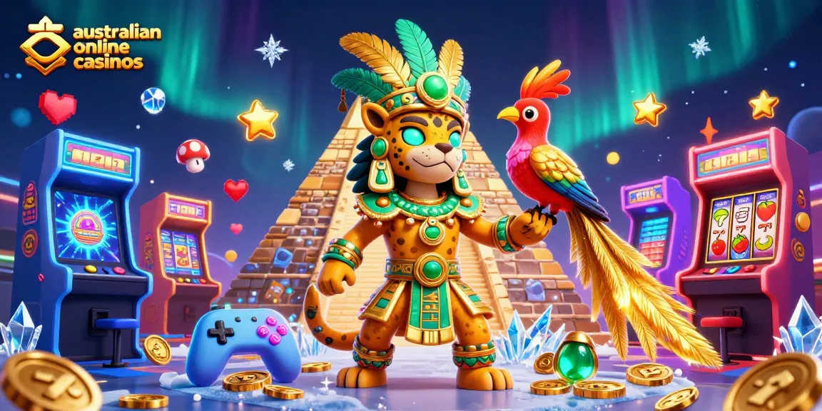 Engage with vibrant gameplay at australian online casinos featuring slots, jackpots, and animated characters.